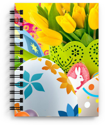 DI-KRAFT Forest Theme Printed Regular Notebook Diary A5 Diary Unruled 160 Pages(Multicolor)