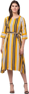 MEETNEX Women A-line Multicolor Dress