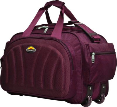sky spirit (Expandable) super premium heavy duty 40L polyester lightweight Duffel bag Duffel With Wheels (Strolley)