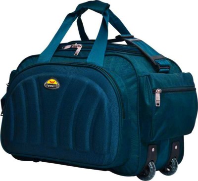 sky spirit (Expandable) super premium heavy duty 40L polyester lightweight duffel bag Duffel With Wheels (Strolley)