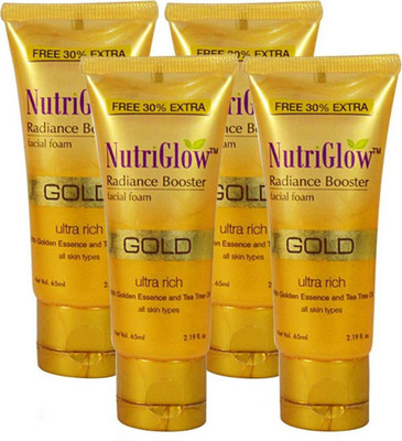 NutriGlow Gold Radiance Booster Foam (Pack of 4) Face Wash(260 ml)