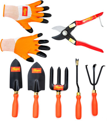 Globus GT-SET5-ORANGE-GP-GSO Garden Tool Kit(7 Tools)