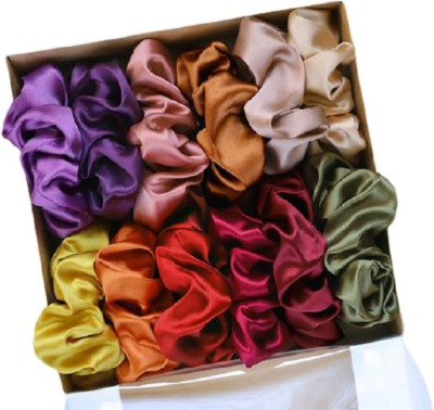 Mulberry Silk Scrunchies 22 Momme Mulberry Silk in Charmeuse Weave    Hair Love India