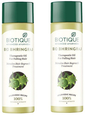 BIOTIQUE Bio Bhringraj Hair Oil Each 120ml Pack Of 2 Hair Oil(240 g)