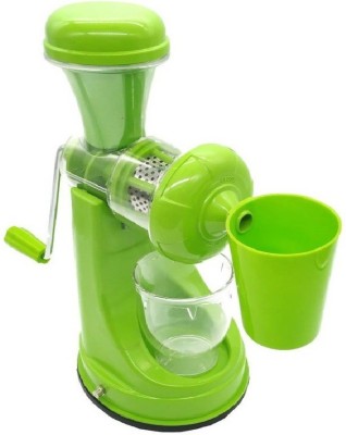 Tom & Gee Plastic Hand Juicer Fruit And Vegetable Mixer J 01 0 Juicer 1 Jar(Green)
