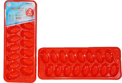 RFL Red Plastic Ice Cube Tray(Pack of2)