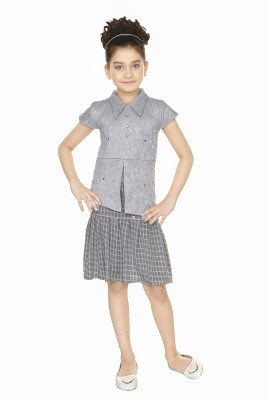 BURBN Girls Party(Festive) Top Skirt(Grey)