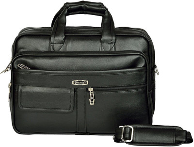 ZIPLINE 15.6 inch Expandable Laptop Messenger Bag(Black)