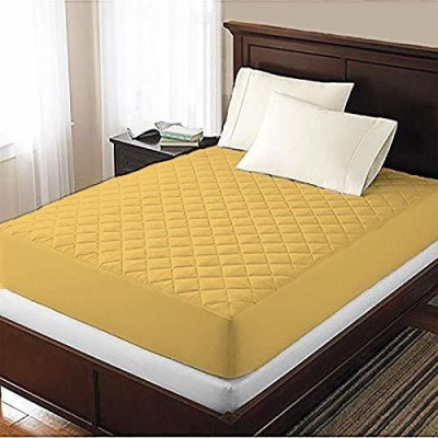 Relaxfeel Fitted King Size Stretchable, Waterproof Mattress Cover(Gold)