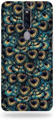 OggyBaba Oppo F11 Mobile Skin(Sparkling Peacock Feather Skin With Matte Finish)