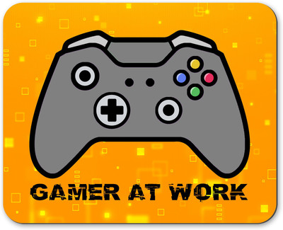 Unbounded Company Gamer At Work Non Slip Base Mousepad(Yellow)