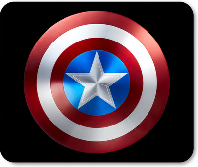 PrintMall Captain america shield designer mouse pad Mousepad(Multicolor)