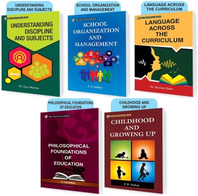 SVPM Combo Pack Of Language Across The Curriculum,School Organization And Management,Childhood And Growing Up,Understanding Discipline And Subjects And Philosophical Foundations Of Education (Set Of 5) Books(Paperback, Dr Jaya Sharma, Dr Siyaram Yadav, J C Agarwal, P D Pathak, S P Sukhia)