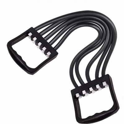 Healthline Premium Quality Pull String - Body Building Chest Expender Resistance Tube(Black)