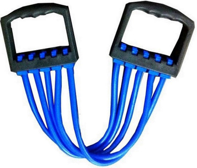 V.M Enterprises Chest Developer/Chest Expander Exerciser MultiFunction5Rubber Tubes Muscle Pulling Resistance Tube(Blue)