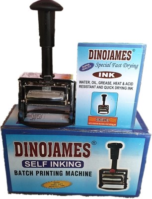 dinojames Batch Printing Machine 2mm (S-555) Label Stamping Machine(Semi Automatic)