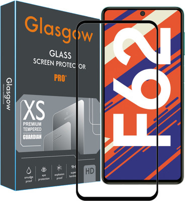 Glasgow Edge To Edge Tempered Glass for Samsung Galaxy F62(Pack of 1)