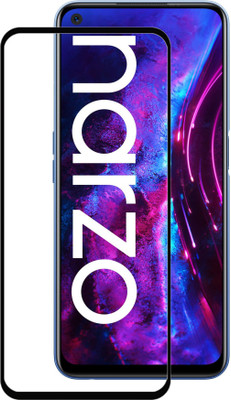 Gorilion Edge To Edge Tempered Glass for Realme Narzo 30 5G(Pack of 1)