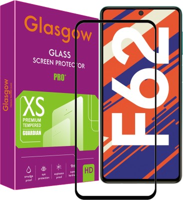 Glasgow Edge To Edge Tempered Glass for Samsung Galaxy F62(Pack of 1)