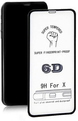 9H Edge To Edge Tempered Glass for Apple iPhone X (11D Full Glue Tempered Glass)(Pack of 2)