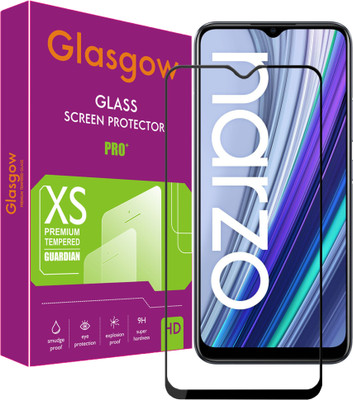 Glasgow Edge To Edge Tempered Glass for Realme Narzo 30A(Pack of 1)