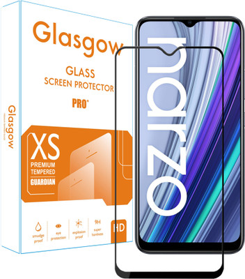 Glasgow Edge To Edge Tempered Glass for Realme Narzo 30A(Pack of 1)
