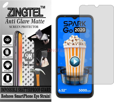 ZINGTEL Impossible Screen Guard for TECNO SPARK GO 2020 (Shatterproof Matte)(Pack of 1)
