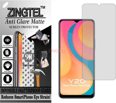 ZINGTEL Impossible Screen Guard for VIVO Y20 (Shatterproof Matte)(Pack of 1)