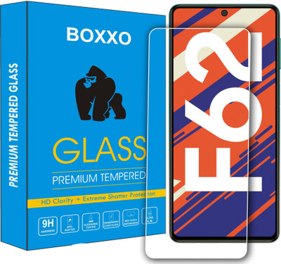 Boxxo Tempered Glass Guard for Samsung Galaxy F62(Pack of 1)