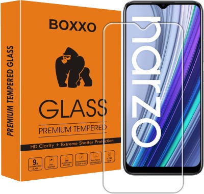 Boxxo Tempered Glass Guard for Realme Narzo 30A(Pack of 1)