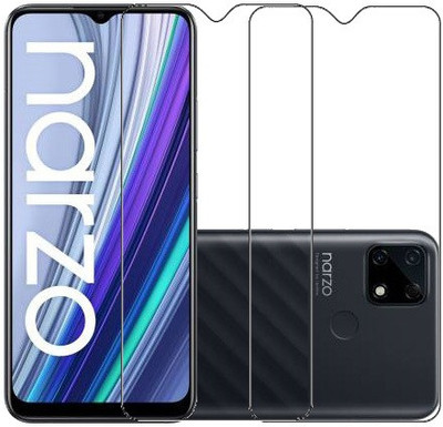 HOBBYTRONICS Tempered Glass Guard for Realme Narzo 30A(Pack of 2)