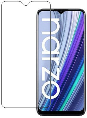 HOBBYTRONICS Tempered Glass Guard for Realme Narzo 30A(Pack of 1)