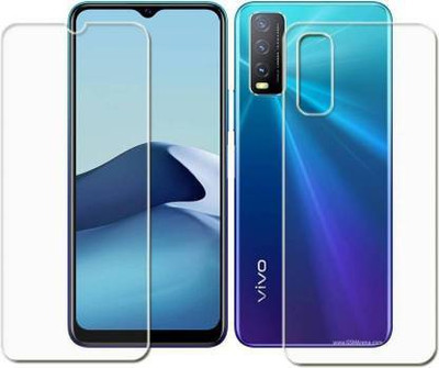 PONDRIK Front and Back Screen Guard for VIVO Y20A(Pack of 2)