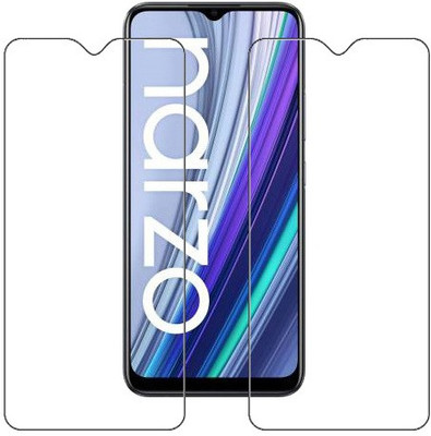 ECMERED Tempered Glass Guard for Realme Narzo 30A(Pack of 2)