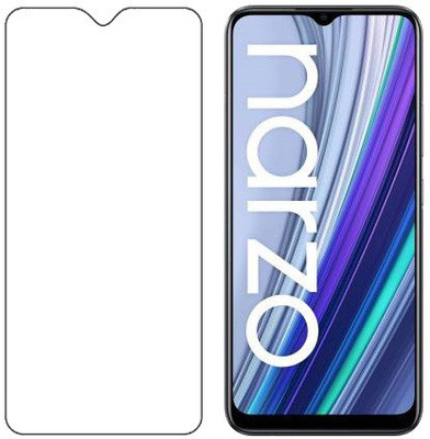 HOBBYTRONICS Tempered Glass Guard for Realme Narzo 30A(Pack of 1)