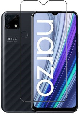 HOBBYTRONICS Tempered Glass Guard for Realme Narzo 30A(Pack of 1)