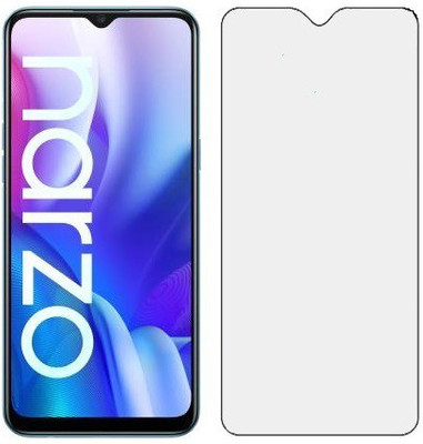 HOBBYTRONICS Tempered Glass Guard for Realme Narzo 30A (Matte Transparent)(Pack of 1)