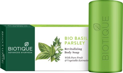 BIOTIQUE bio Basil And Parsley soap(2 x 150 g)