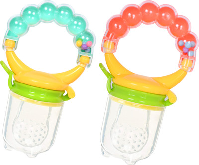 mastela BPA Free Food Grade Plastic Food Nibbler with Rattle Handle |Fruit/ Food Feeder/Pacifier/ Nibbler with Silicone Mesh/ Soother for babies/ Kids/ Toddlers (Green & Red, Pack Of 2) Teether and Feeder(Green & Red) mastela BPA Free Food Grade Plastic Food Nibbler with Rattle Handle |Fruit/ Food Feeder/Pacifier/ Nibbler with Silicone Mesh/ Soother for babies/ Kids/ Toddlers (Green & Red, Pack Of 2) Teether and Feeder(Green & Red)