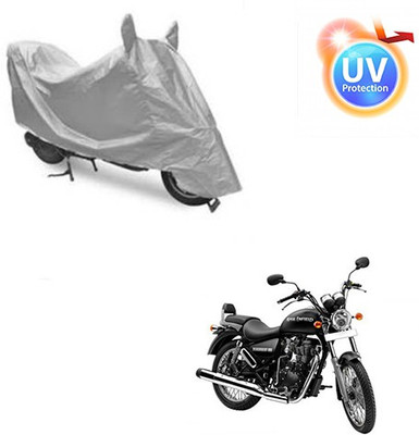 Feel heaven Two Wheeler Cover for Royal Enfield(Thunderbird 350, Silver)