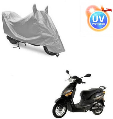 Feel heaven Two Wheeler Cover for Hero(Electric Zippy, Silver)
