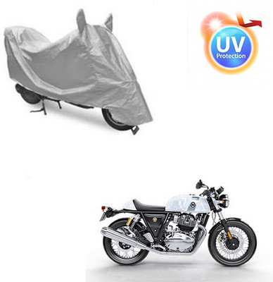 Feel heaven Two Wheeler Cover for Royal Enfield(Continental GT, Silver)