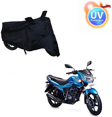saanvi Two Wheeler Cover for TVS(Victor New, Black)
