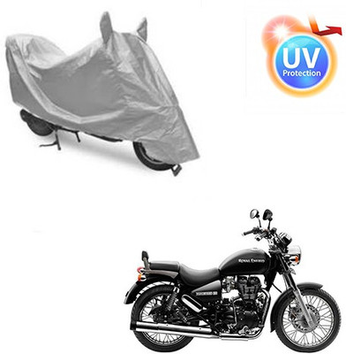 Feel heaven Two Wheeler Cover for Royal Enfield(Thunderbird 500, Silver)