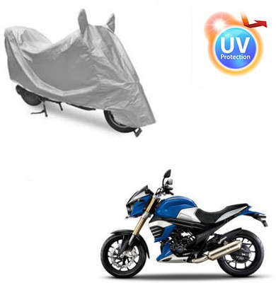 Feel heaven Two Wheeler Cover for Mahindra(MOJO XT 300, Silver)