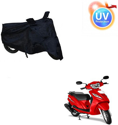 Feel heaven Two Wheeler Cover for TVS(Wego, Black)