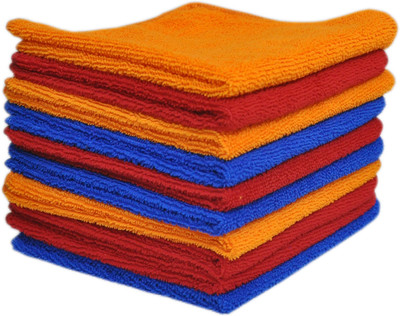 INGENS Microfiber Vehicle Washing  Cloth(Pack Of 10, 250 GSM)