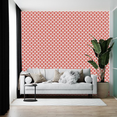 BRITISH TERMINAL Decorative Orange, White Wallpaper(300 cm x 35 cm)