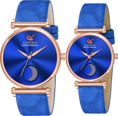 casera Couple bk watch All Black Moon Stylish Couple Watches Analog Watch  - For Girls