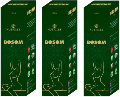 NUTRILEY Ayurvedic Bosom Oil for Women (100ml, Pack of 3)(Pack of 3)